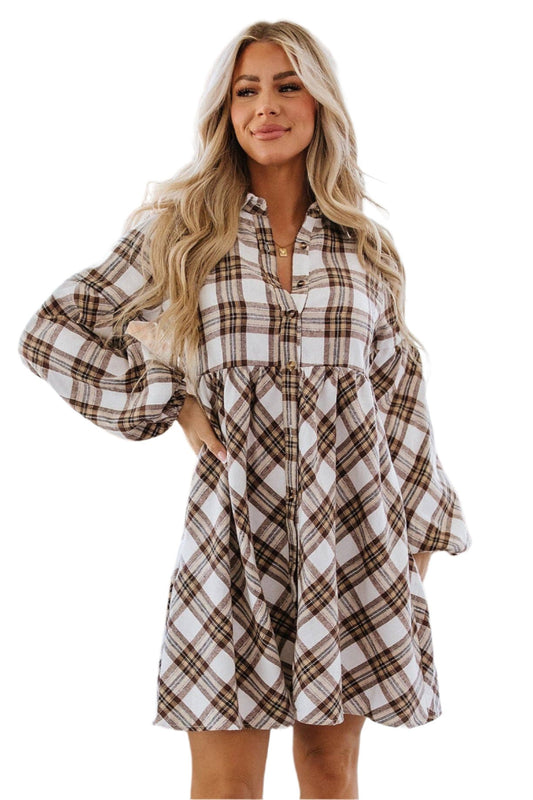 Bradley Plaid Shirt Dress