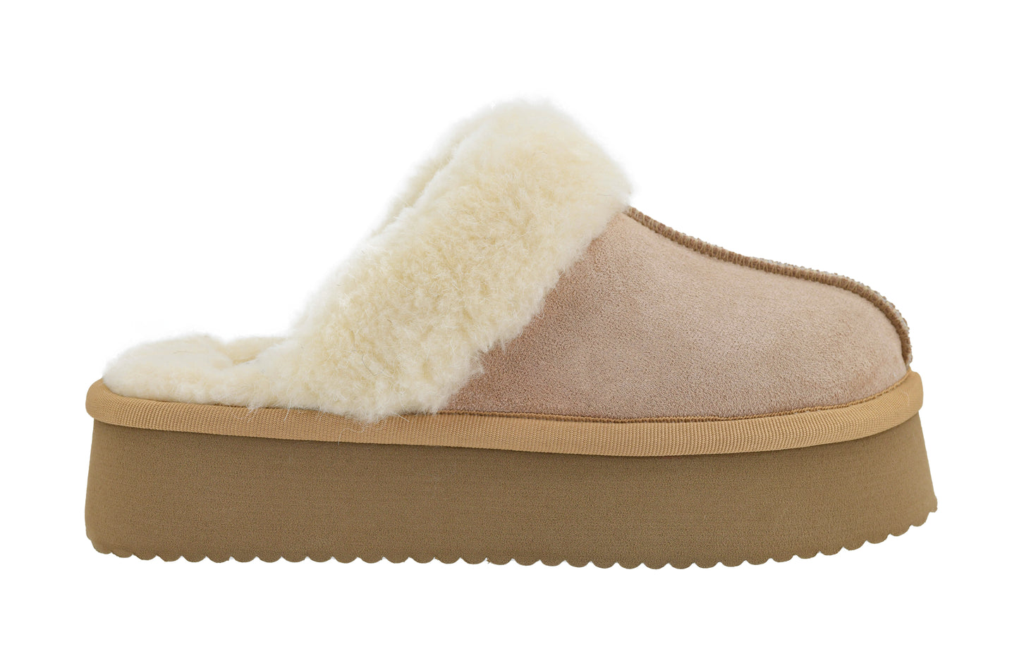 Corkys - Cuddle Up Platform Slippers in Camel