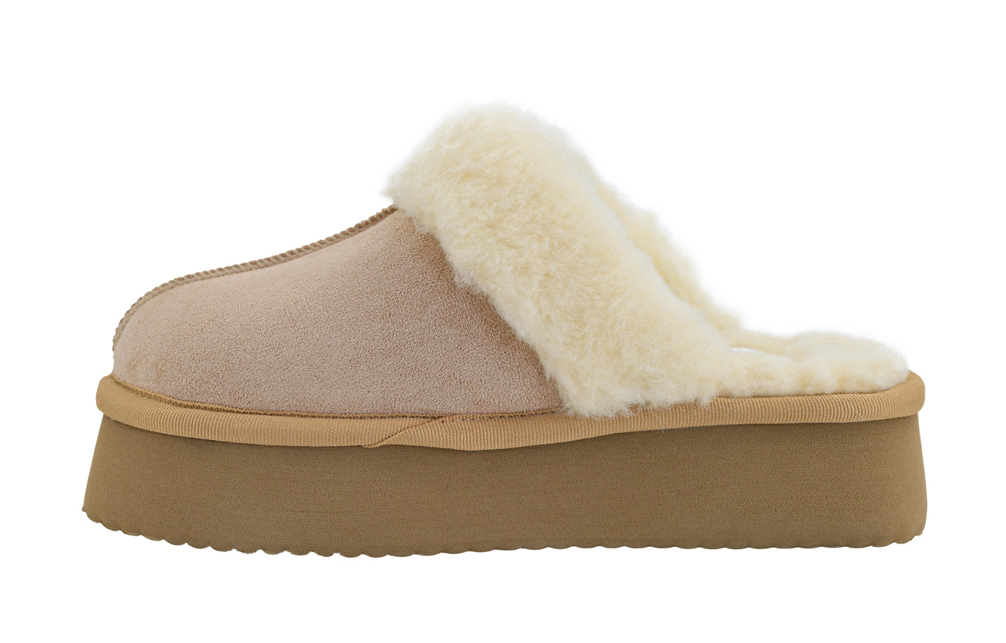 Corkys - Cuddle Up Platform Slippers in Camel