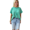 Zenana Washed Baby Waffle Short Sleeve Top - 2 Colors
