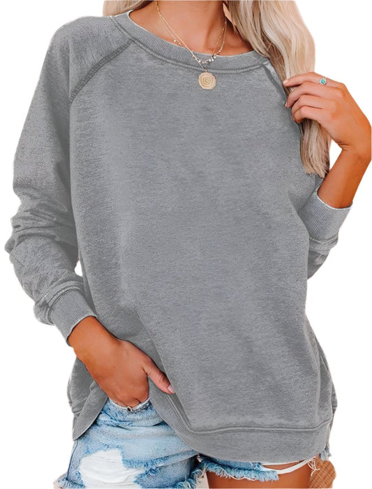 Long-Sleeve Crewneck Pullover T-Shirt Sweatshirt Style